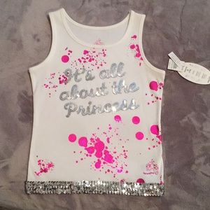 DISNEY SCOOPNECK TANK “ITS ALL ABOUT THE PRINCESS”
